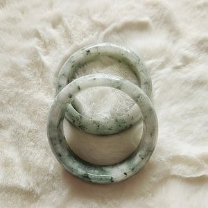 (SOLD) Mossy agate bangles